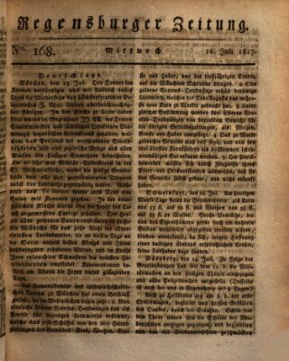 Regensburger Zeitung Mittwoch 16. Juli 1817