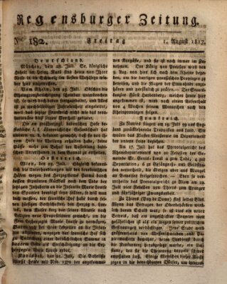 Regensburger Zeitung Freitag 1. August 1817
