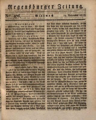 Regensburger Zeitung Mittwoch 19. November 1817