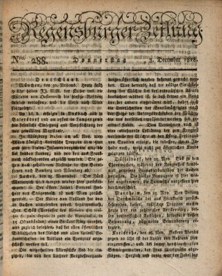 Regensburger Zeitung Donnerstag 3. Dezember 1818