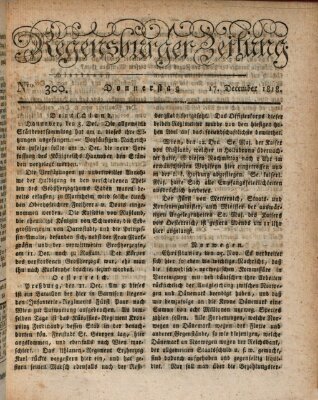 Regensburger Zeitung Donnerstag 17. Dezember 1818