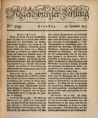 Regensburger Zeitung Dienstag 29. Dezember 1818