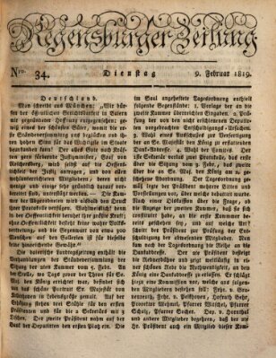 Regensburger Zeitung Dienstag 9. Februar 1819