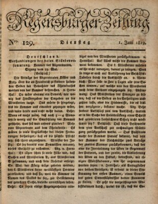Regensburger Zeitung Dienstag 1. Juni 1819