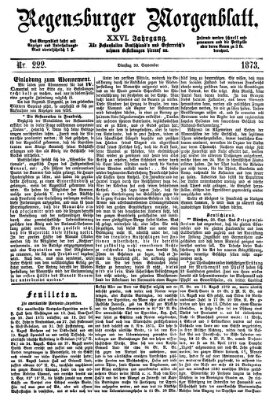 Regensburger Morgenblatt Dienstag 30. September 1873