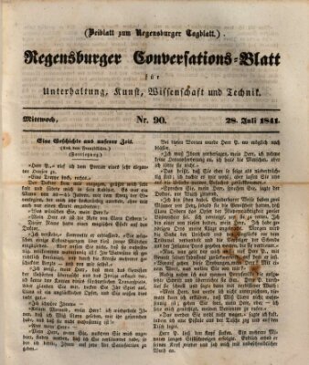 Regensburger Conversations-Blatt (Regensburger Tagblatt) Mittwoch 28. Juli 1841