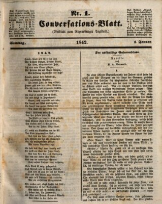 Regensburger Conversations-Blatt (Regensburger Tagblatt) Samstag 1. Januar 1842