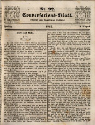 Regensburger Conversations-Blatt (Regensburger Tagblatt) Freitag 5. August 1842