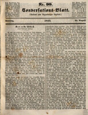 Regensburger Conversations-Blatt (Regensburger Tagblatt) Sonntag 21. August 1842