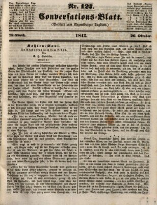 Regensburger Conversations-Blatt (Regensburger Tagblatt) Mittwoch 26. Oktober 1842
