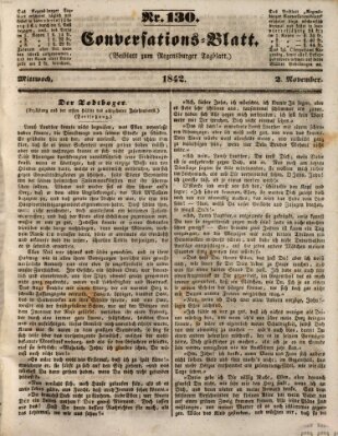 Regensburger Conversations-Blatt (Regensburger Tagblatt) Mittwoch 2. November 1842