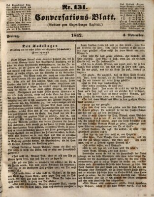 Regensburger Conversations-Blatt (Regensburger Tagblatt) Freitag 4. November 1842