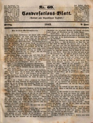 Regensburger Conversations-Blatt (Regensburger Tagblatt) Freitag 9. Juni 1843