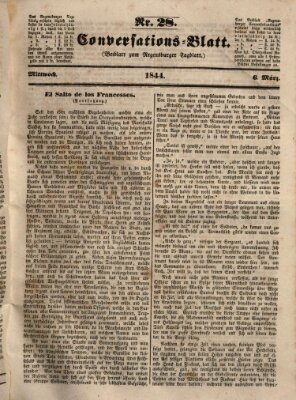 Regensburger Conversations-Blatt (Regensburger Tagblatt) Mittwoch 6. März 1844