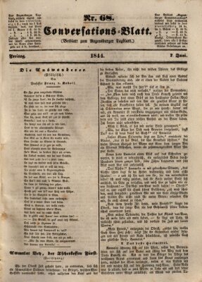 Regensburger Conversations-Blatt (Regensburger Tagblatt) Freitag 7. Juni 1844