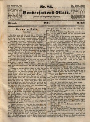 Regensburger Conversations-Blatt (Regensburger Tagblatt) Mittwoch 17. Juli 1844