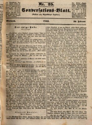 Regensburger Conversations-Blatt (Regensburger Tagblatt) Mittwoch 26. Februar 1845