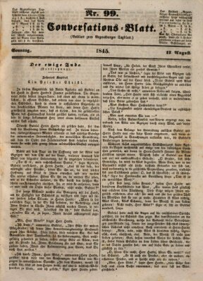 Regensburger Conversations-Blatt (Regensburger Tagblatt) Sonntag 17. August 1845