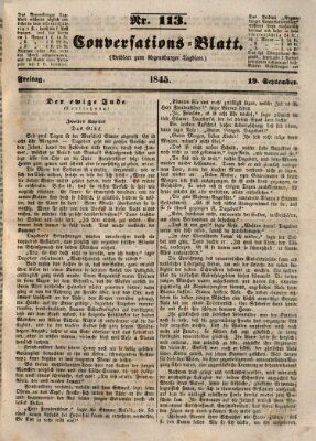 Regensburger Conversations-Blatt (Regensburger Tagblatt) Freitag 19. September 1845