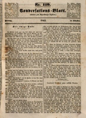 Regensburger Conversations-Blatt (Regensburger Tagblatt) Freitag 3. Oktober 1845