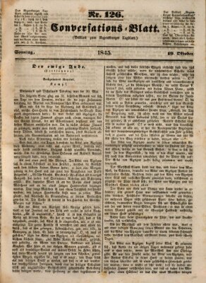 Regensburger Conversations-Blatt (Regensburger Tagblatt) Sonntag 19. Oktober 1845