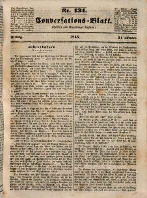 Regensburger Conversations-Blatt (Regensburger Tagblatt) Freitag 31. Oktober 1845