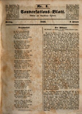 Regensburger Conversations-Blatt (Regensburger Tagblatt) Freitag 2. Januar 1846