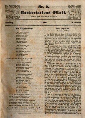 Regensburger Conversations-Blatt (Regensburger Tagblatt) Sonntag 4. Januar 1846