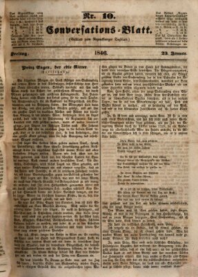 Regensburger Conversations-Blatt (Regensburger Tagblatt) Freitag 23. Januar 1846