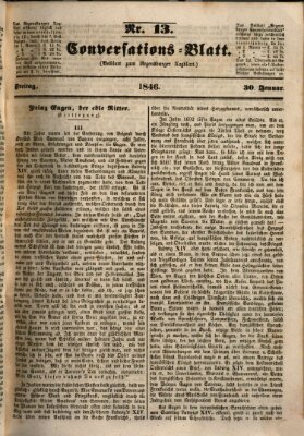 Regensburger Conversations-Blatt (Regensburger Tagblatt) Freitag 30. Januar 1846