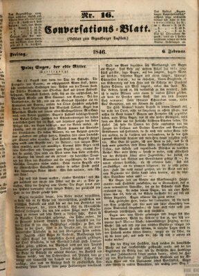 Regensburger Conversations-Blatt (Regensburger Tagblatt) Freitag 6. Februar 1846