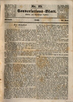 Regensburger Conversations-Blatt (Regensburger Tagblatt) Mittwoch 24. Juni 1846