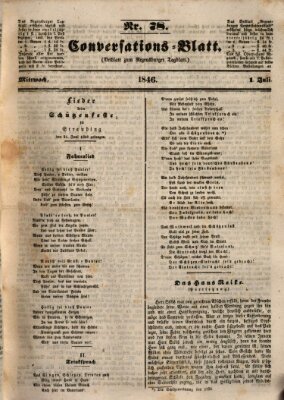 Regensburger Conversations-Blatt (Regensburger Tagblatt) Mittwoch 1. Juli 1846
