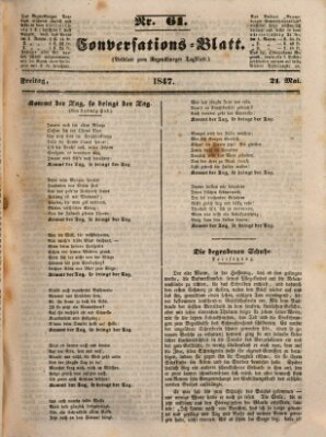 Regensburger Conversations-Blatt (Regensburger Tagblatt) Freitag 21. Mai 1847