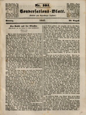 Regensburger Conversations-Blatt (Regensburger Tagblatt) Sonntag 22. August 1847