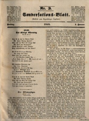 Regensburger Conversations-Blatt (Regensburger Tagblatt) Freitag 7. Januar 1848