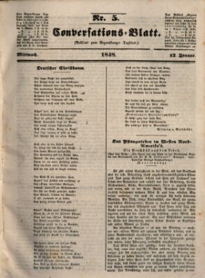 Regensburger Conversations-Blatt (Regensburger Tagblatt) Mittwoch 12. Januar 1848