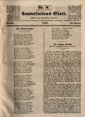 Regensburger Conversations-Blatt (Regensburger Tagblatt) Freitag 21. Januar 1848