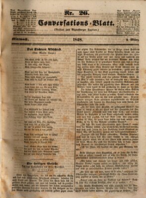 Regensburger Conversations-Blatt (Regensburger Tagblatt) Mittwoch 1. März 1848