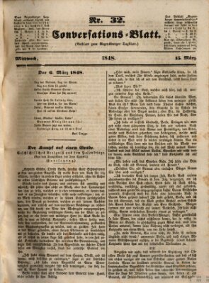 Regensburger Conversations-Blatt (Regensburger Tagblatt) Mittwoch 15. März 1848