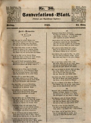 Regensburger Conversations-Blatt (Regensburger Tagblatt) Freitag 24. März 1848