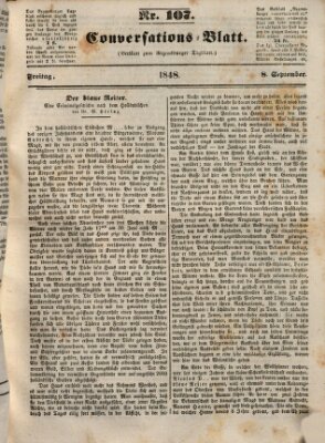 Regensburger Conversations-Blatt (Regensburger Tagblatt) Freitag 8. September 1848