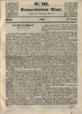 Regensburger Conversations-Blatt (Regensburger Tagblatt) Freitag 20. Oktober 1848