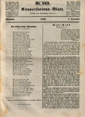 Regensburger Conversations-Blatt (Regensburger Tagblatt) Mittwoch 8. November 1848