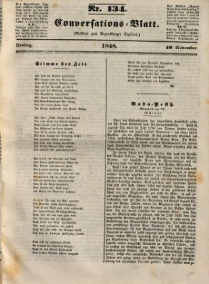 Regensburger Conversations-Blatt (Regensburger Tagblatt) Freitag 10. November 1848