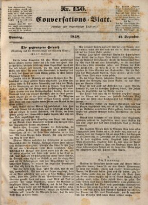 Regensburger Conversations-Blatt (Regensburger Tagblatt) Sonntag 17. Dezember 1848