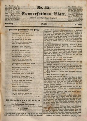 Regensburger Conversations-Blatt (Regensburger Tagblatt) Sonntag 5. Mai 1850