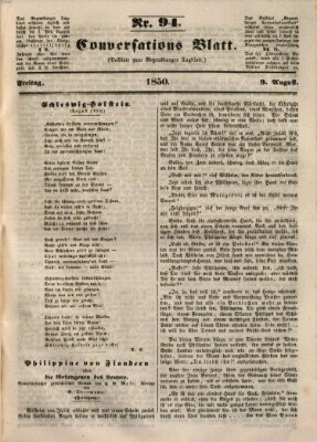Regensburger Conversations-Blatt (Regensburger Tagblatt) Freitag 9. August 1850