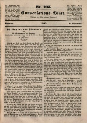 Regensburger Conversations-Blatt (Regensburger Tagblatt) Sonntag 8. September 1850