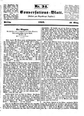 Regensburger Conversations-Blatt (Regensburger Tagblatt) Freitag 19. März 1852
